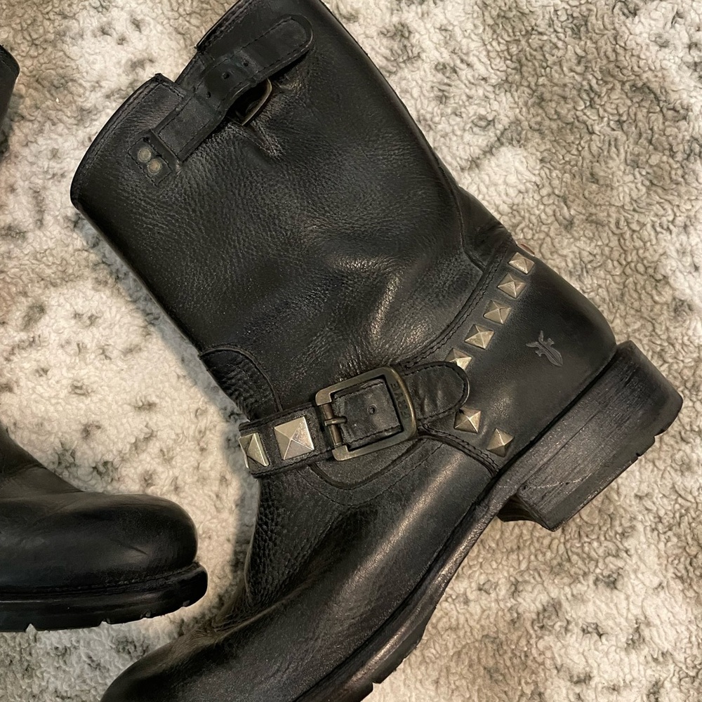 Frye studded Rogan moto boots - Picture 2 of 7